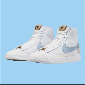 nike blazer mid ‘77 white indigo